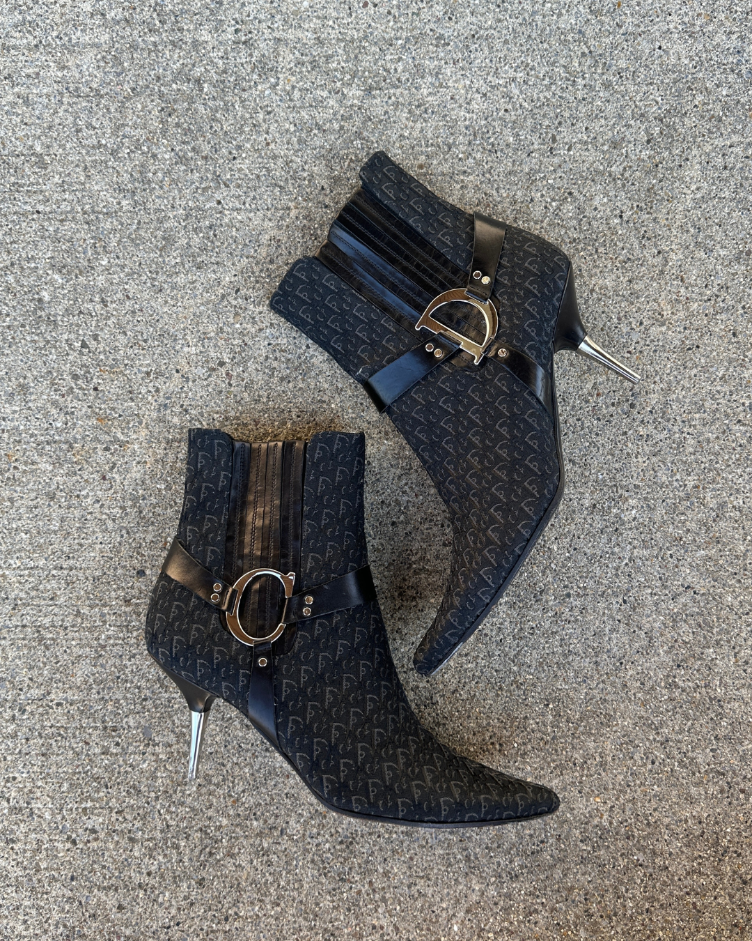 Vintage Diorissimo Stiletto Ankle Booties (37)