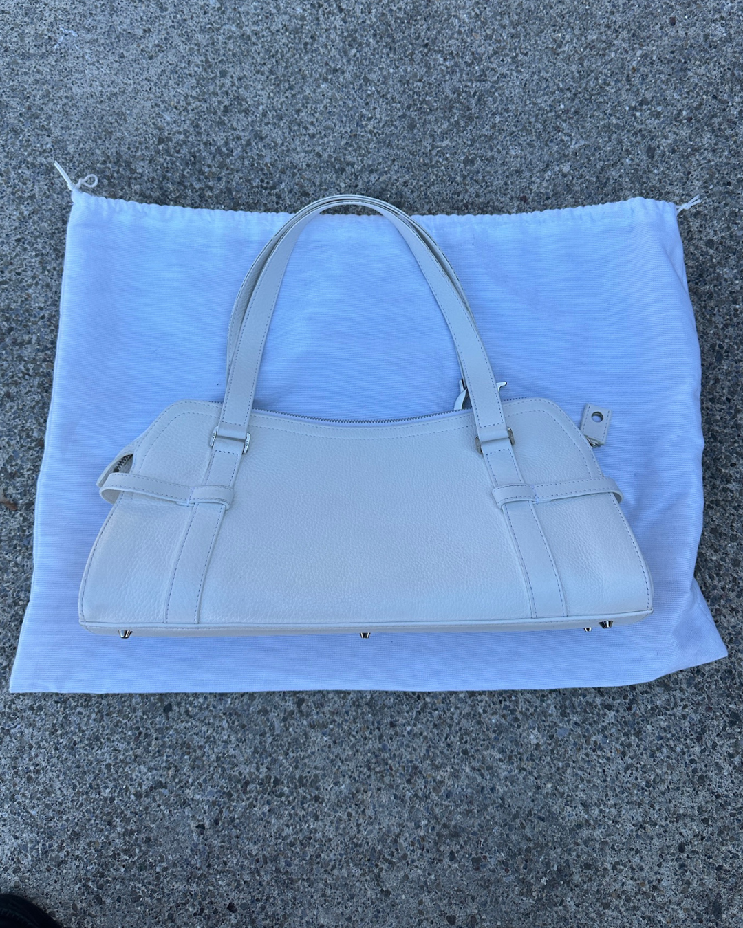 White Dior Leather Handbag