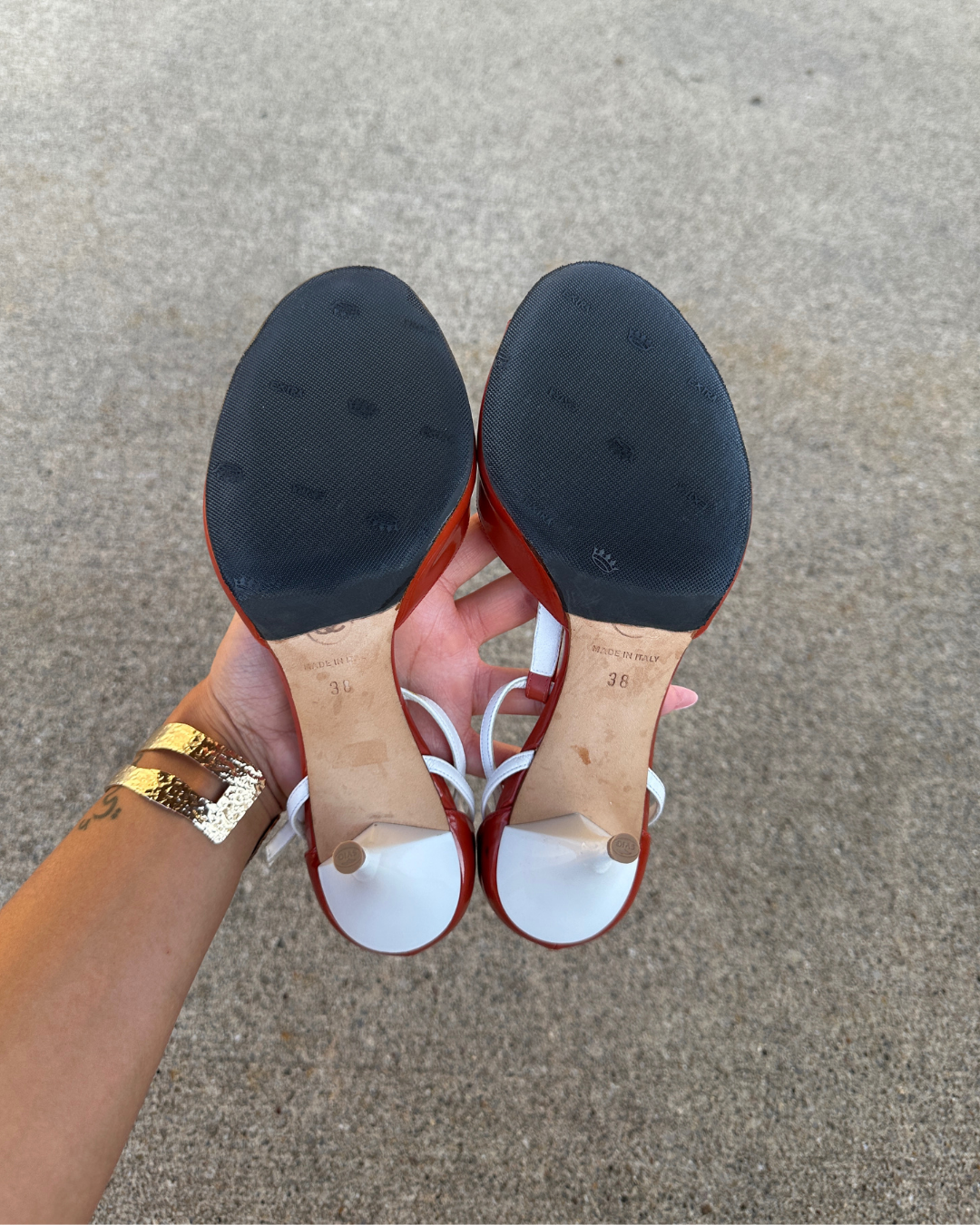 CHANEL Logo Sandals (38)