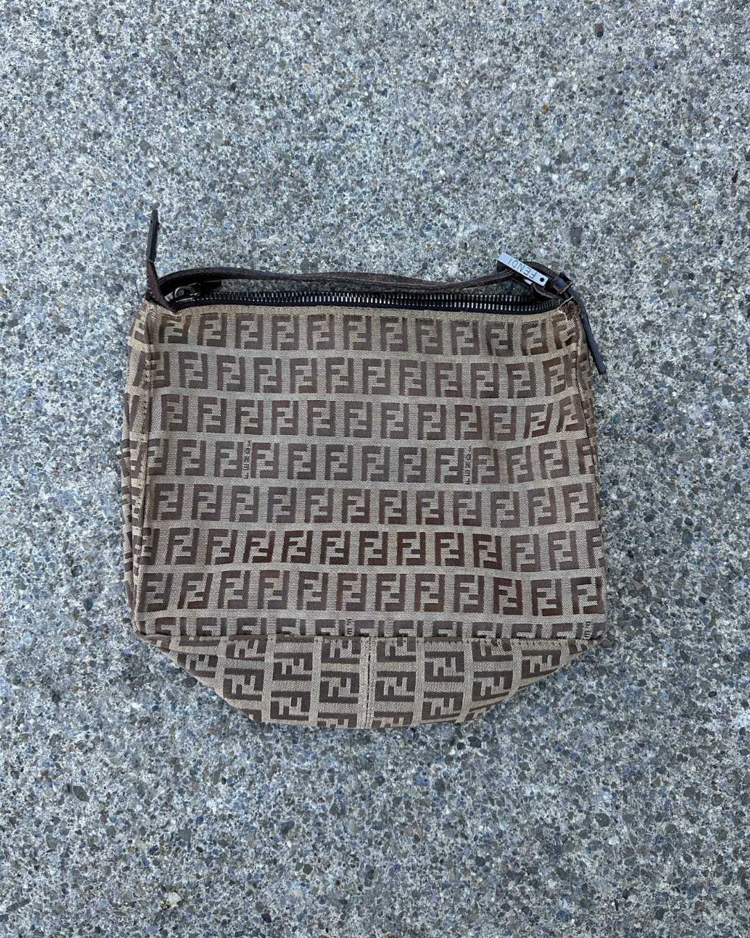 Vintage Beige Fendi Monogram Bag