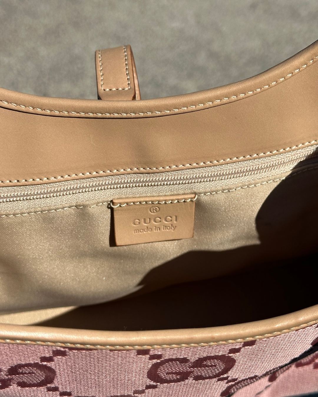 Vintage Pink Gucci Jackie Shoulder Bag