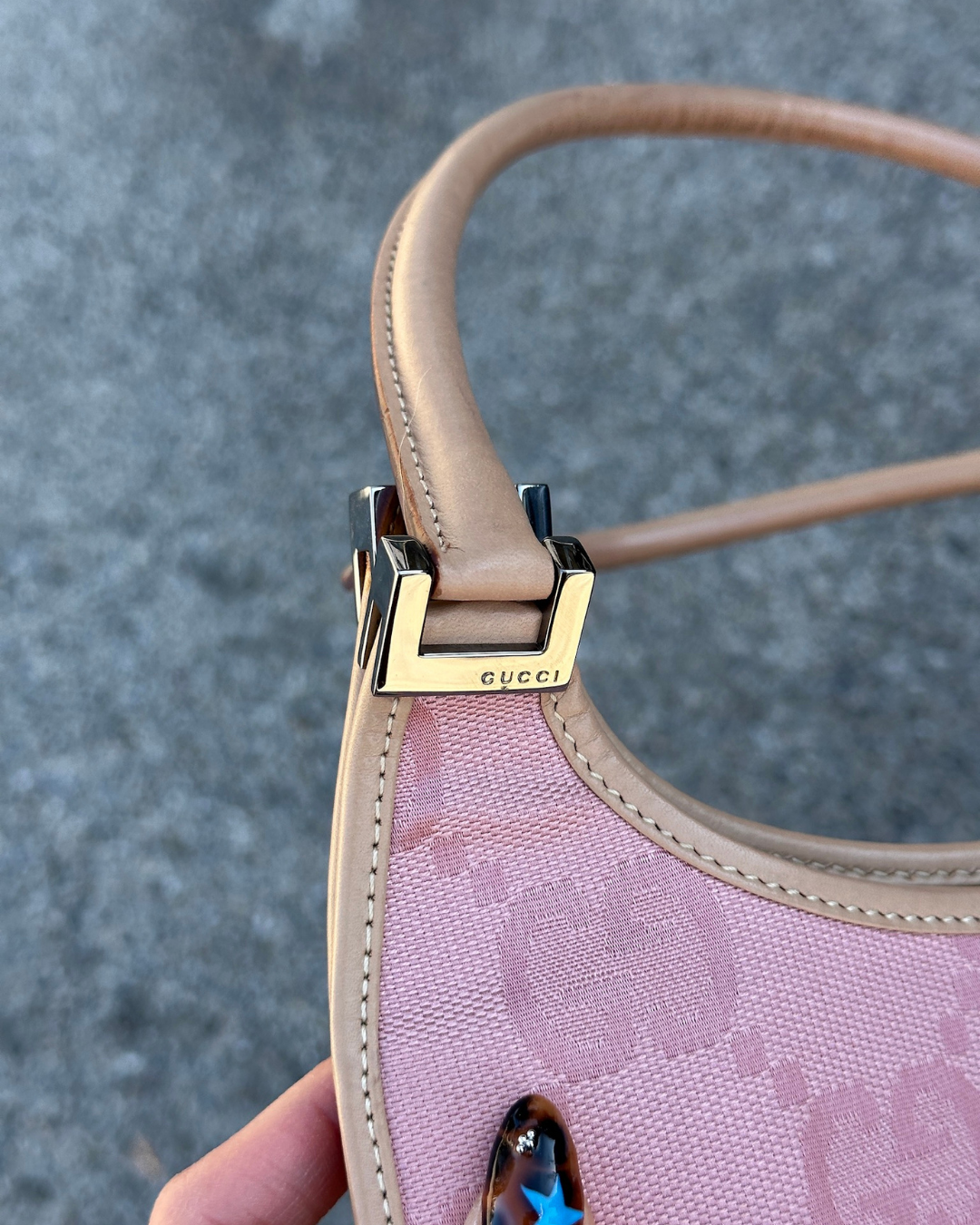 Vintage Pink Gucci Jackie Shoulder Bag