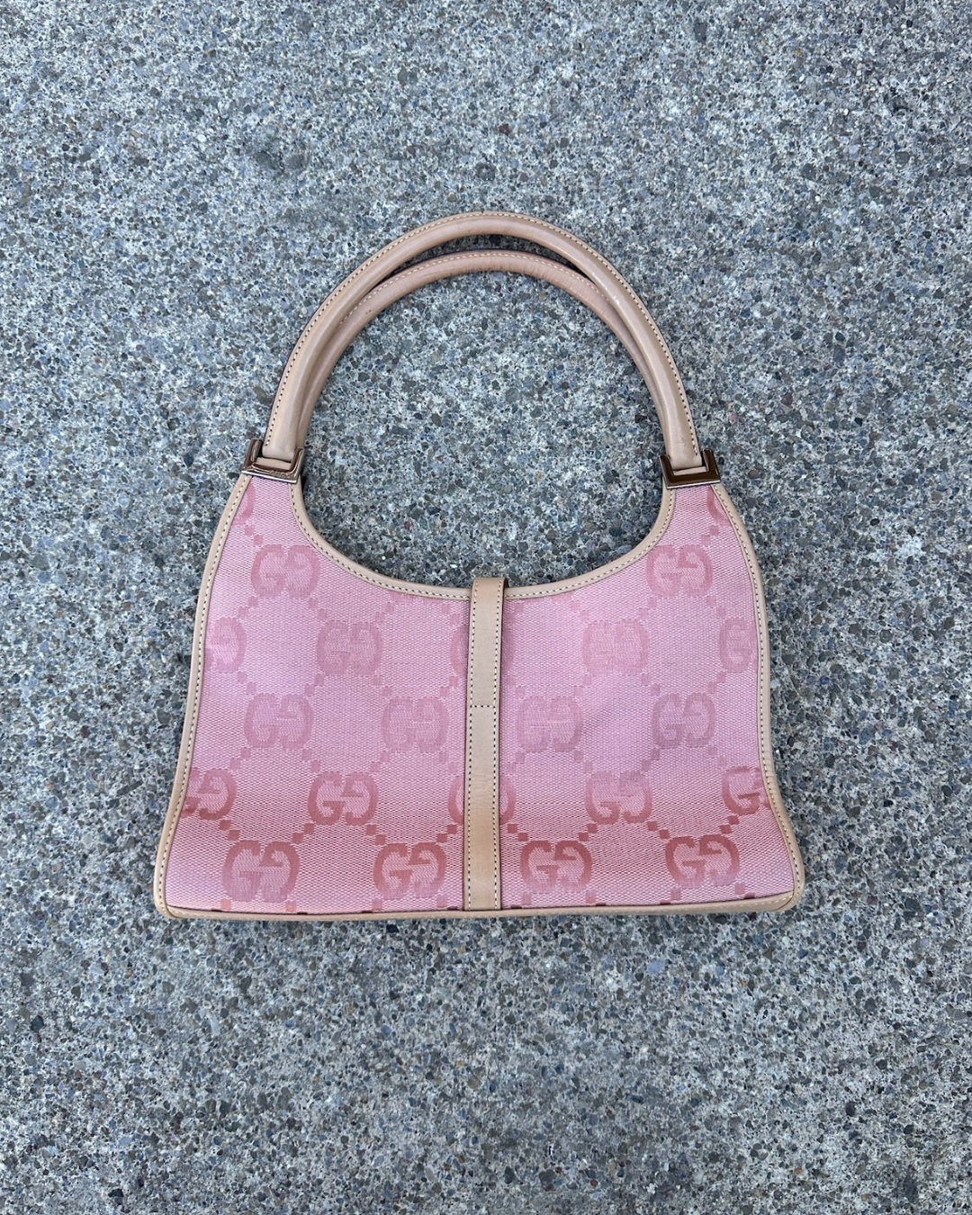 Vintage Pink Gucci Jackie Shoulder Bag