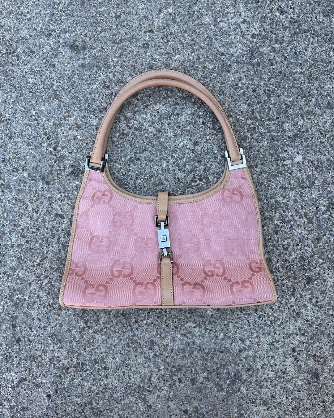 Vintage Pink Gucci Jackie Shoulder Bag