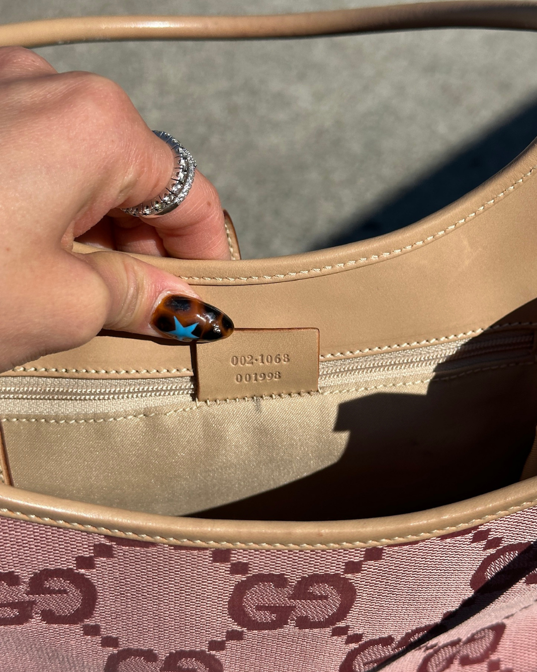 Vintage Pink Gucci Jackie Shoulder Bag